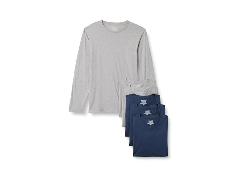 Amazon Essentials Men's Slim Fit V-Neck Undershirt 6-Pack Deal
