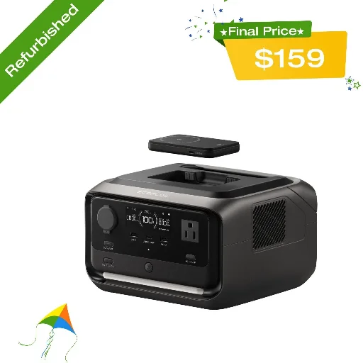EcoFlow River 3 Plus 286Wh Wireless Boost Combo & 5000mAh RAPID Power Bank