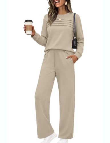 Ekouaer Women's 2 Piece Matching Lounge Set