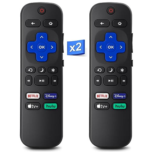 2-Pack Remotes for Roku-TV-Remote