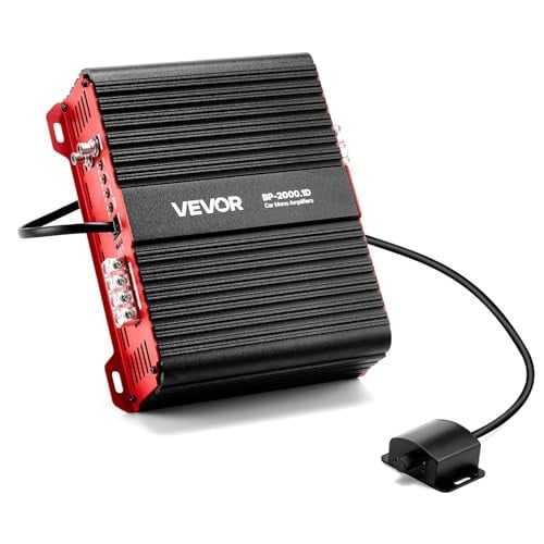 VEVOR Monoblock Class D Car Audio Amplifier 2000W