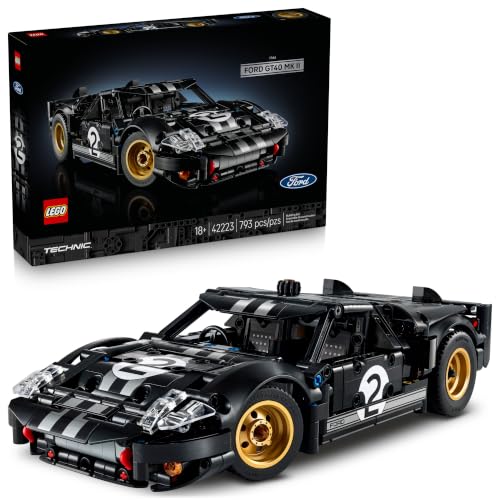 LEGO Technic 1966 Ford GT40 MKII Race Car Building Set (42223) 793-Piece