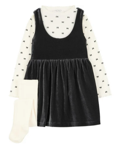 Carters 3-Piece Bow Set, 12M-5T