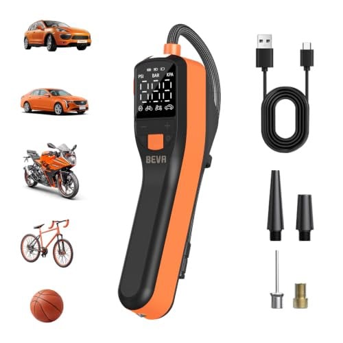 BEVA 150PSI Portable Air Pump with Digital Pressure Gauge Deal