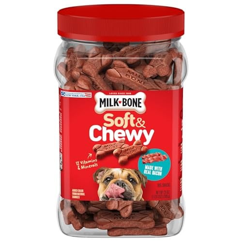Milk-Bone Soft & Chewy Dog Treats Made w/ Real Bacon 25-Oz Deal