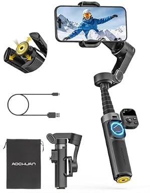 AOCHUAN Smart X3 360° Pan Rotation Gimbal Stabilizer for iPhone Deal
