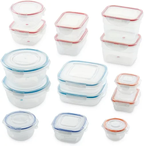 30-Piece Lock n Lock Easy Essentials Color Mates Storage Container Set