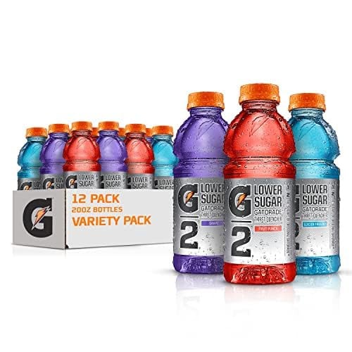 Gatorade G2 Thirst Quencher Sports Drink, Variety Pack, 20oz Bottles, 12 Pack Deal