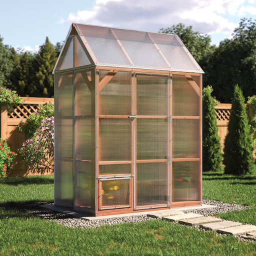 AmeriLux International Home Harvest Greenhouse Multiwall Panel Kit 4-ft L x 3.42-ft W x 6-ft H Deal