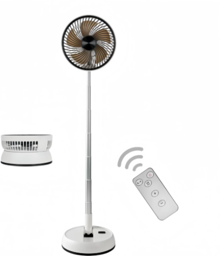Portable 8" Foldable Rechargeable Oscillating Standing Fan 5400mAh Deal
