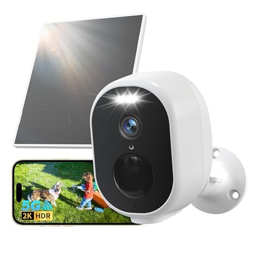 GNCC Solar Security Camera Wireless Outdoor 5G&2.4GHz Dual WiFi Deal