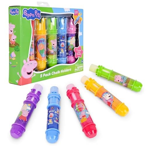 Peppa Pig Chalk Holders 5-Pack Deal