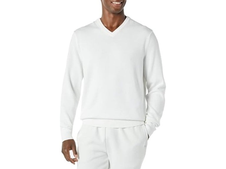 Amazon Essentials Men's Regular Fit Cotton V-Neck Pullover Sweater Deal