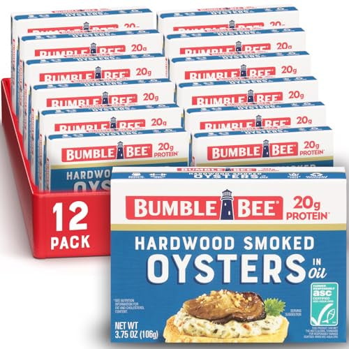 Bumble Bee Hardwood Smoked Oysters 12-Pack 3.75-Oz