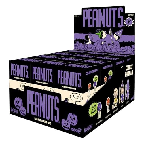 Super7 Peanuts Halloween Blind Box Flat - 12 Pack 3.75" Peanuts Action Figures Deal