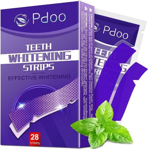 Purple Teeth Whitening Color-Correcting Strips (28 Count / 14 Uses)