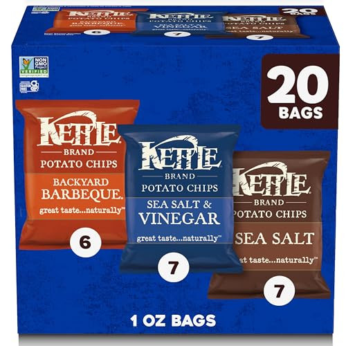 Kettle Brand Potato Chips 20-Count 1-Oz Variety Pack