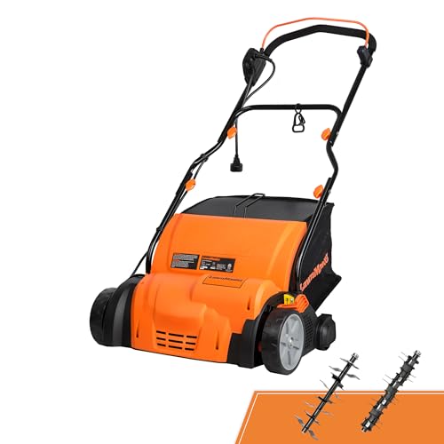 LawnMaster GV1314 15" 13 Amp Electric 2-in-1 Dethatcher & Scarifier Deal