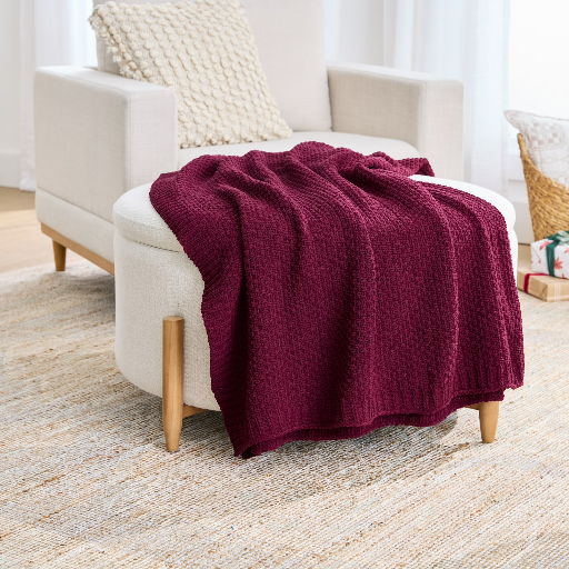 Better Homes & Gardens Chenille Knit Oversized Throw Blanket 50"x72" Deal