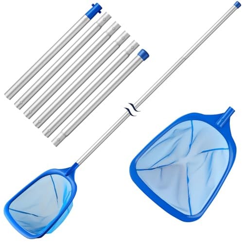 Tavaleu Pool Skimmer Net w/ Reinforced Frame & 80" Adjustable Telescopic Pole Deal
