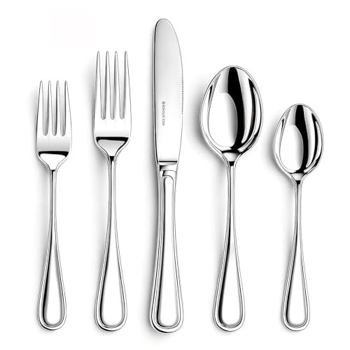 NICE KITCHEN Silverware Set for 8, 40 Piece Heavy Duty Stainless Steel Flatware Set Deal