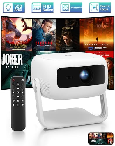 Native 1080P HD Projector with 4K Support