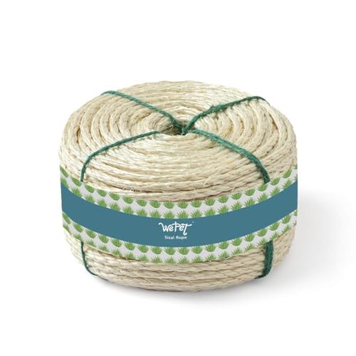 WePet 90' Sisal Rope for Cat Scratching Post Replacement