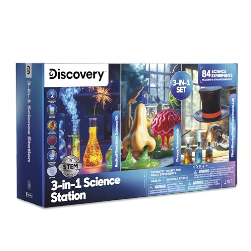 Discovery 3-in-1 Science Station 84 Science Experiment Kit