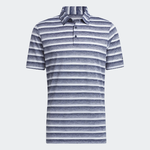 adidas Men's Two-Color Striped Polo Shirt