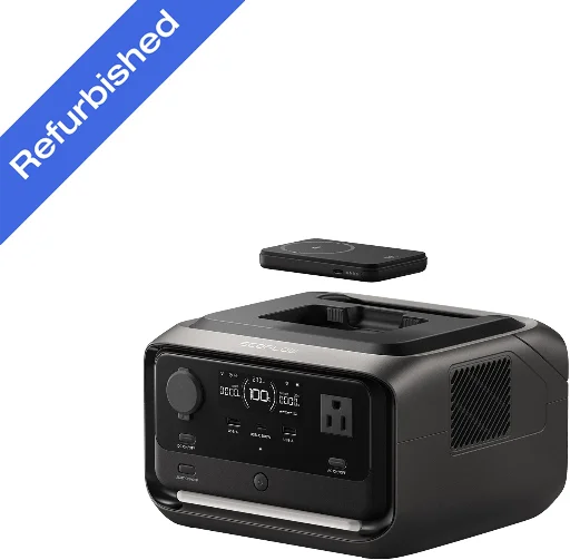 EcoFlow River 3 Plus 286Wh Portable Power Station Wireless Boost Combo & 5000mAh Power Bank