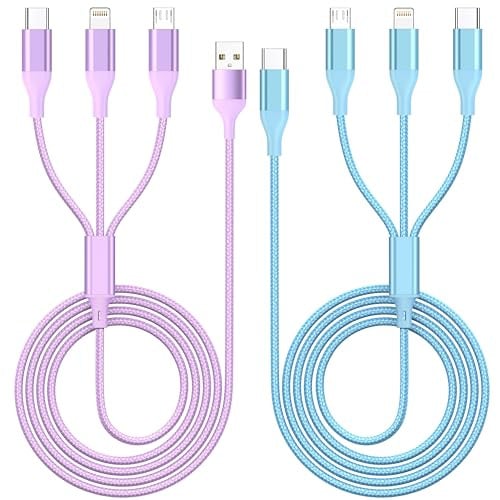 ShSiXin 3-in-1 Multi Charging Cables 2-Pack Deal