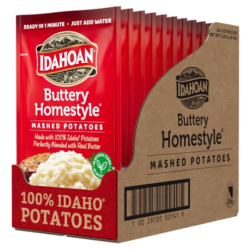 Idahoan Buttery Homestyle Mashed Potatoes 4 oz (Pack of 12)