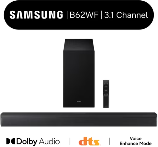 Samsung B-series 3.1 Ch DTS Virtual:X Soundbar with Subwoofer HW-B62WF/ZA Deal