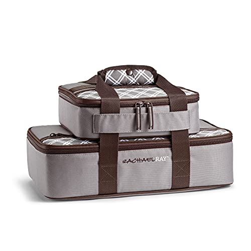 Rachael Ray Lugger Insulated Casserole Carrier Tote 2-Pack