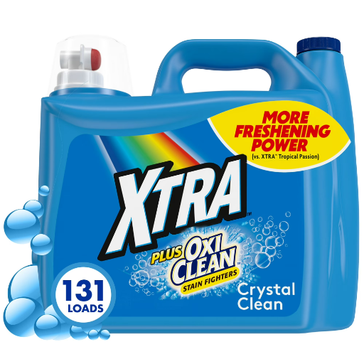 Xtra Plus OxiClean Liquid Laundry Detergent, 131 Loads