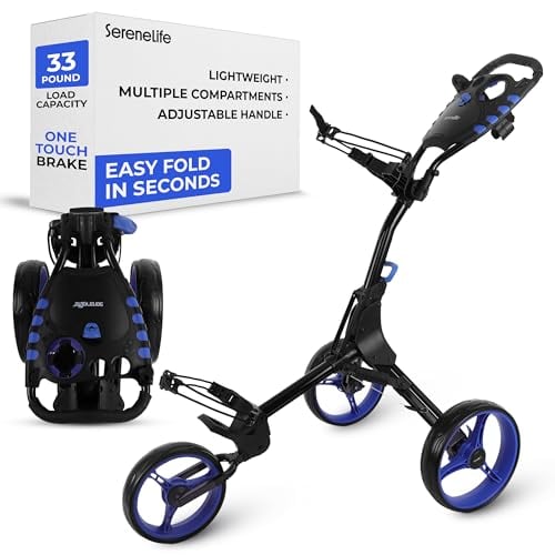 SereneLife 3-Wheel Golf Push Cart Deal