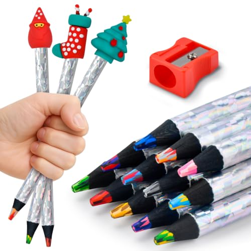 12-Pack Colored Pencils with Toppers