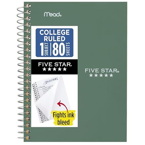 Five Star Spiral Notebook 80-Sheets 4-3/8" x 7" Deal