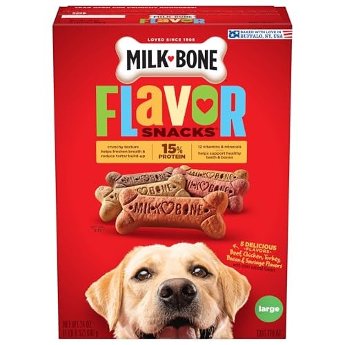 Milk-Bone Flavor Snacks Large Dog Biscuits 24 Oz.