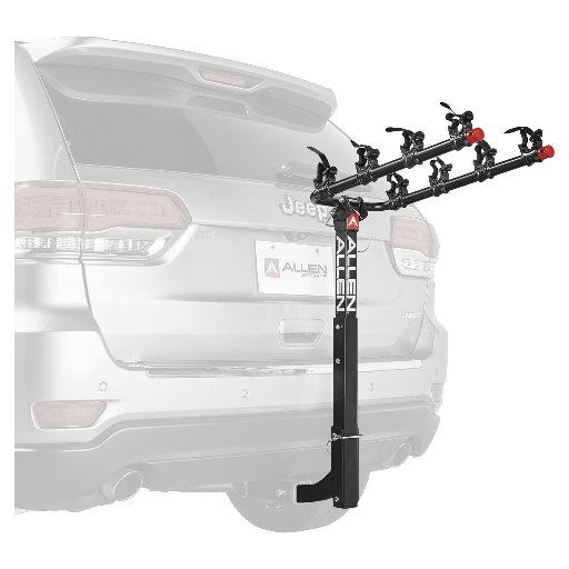 Allen Sports Locking 4-Bicycle Hitch Rack 140 lbs. Capacity