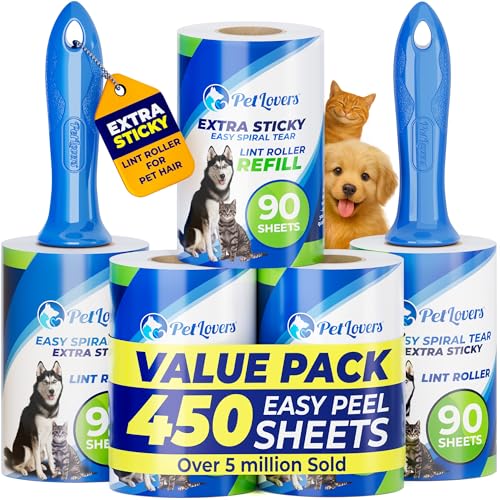 PetLovers Sticky Lint Roller 5-Pack Deal
