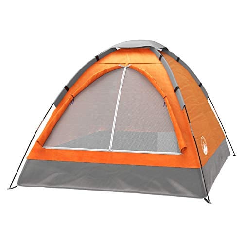 Wakeman Outdoors 2-Person Camping Tent w/ Rain Fly & Carrying Bag (Orange/Gray) Deal