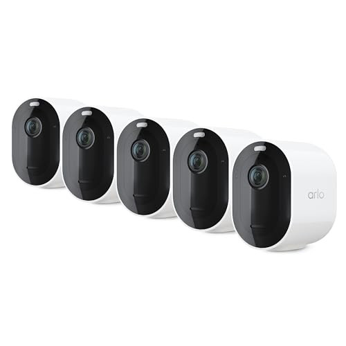 Arlo Pro 5S 2K HDR Outdoor Wireless Security Camera with Spotlight 5-Count