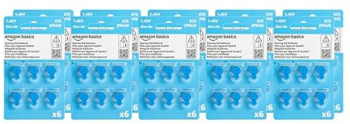 Amazon Basics Hearing Aid Size 675 Zinc-Air Batteries 60-Pack Deal