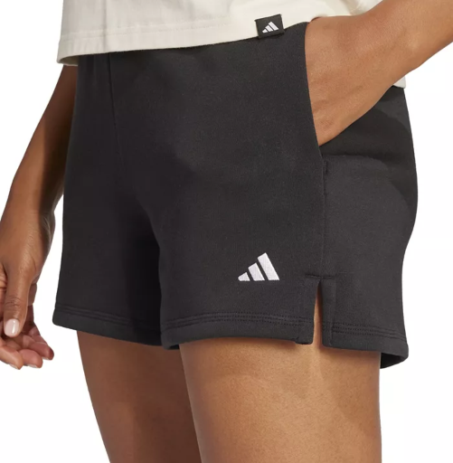 adidas Women's Essentials Small Logo Fleece Shorts Deal