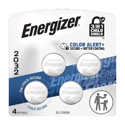 Energizer 2032 Coin Batteries 4-Pack