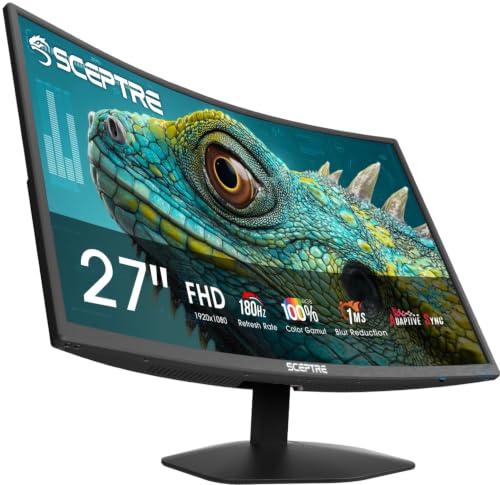 Sceptre 27" Curved 1080p FHD 180Hz Gaming Monitor