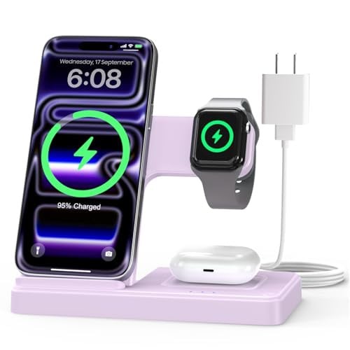 GETPALS Wireless Charger Stand for iPhone, Watch, & AirPods Deal