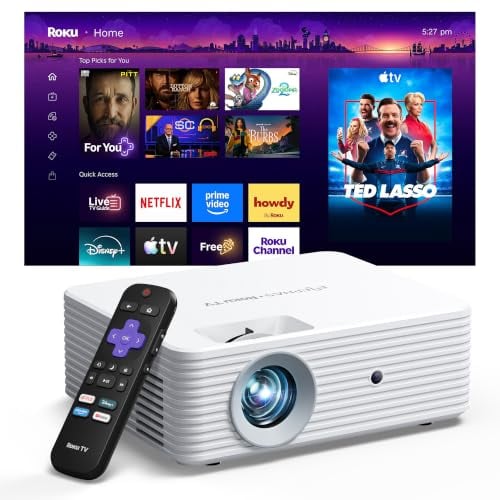 ELEPHAS Roku Smart Projector w/ Wi-Fi 6 & Bluetooth 5.2 Deal