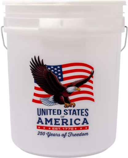 Sam’s Club Americana 5 Gallon Bucket with Lid, 2 Pack Deal